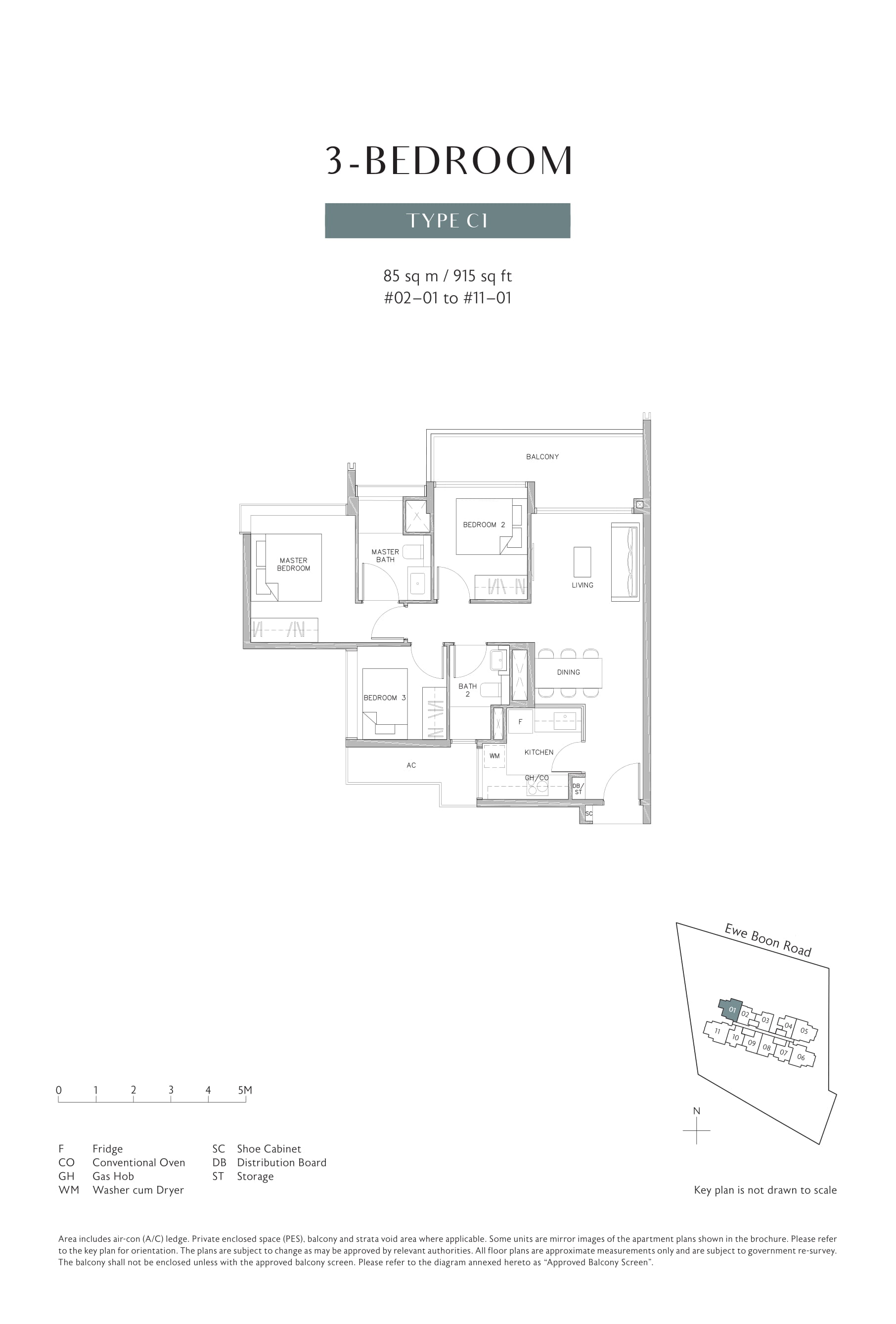 Juniper Hill 1 Bedroom Floor Plan 3
